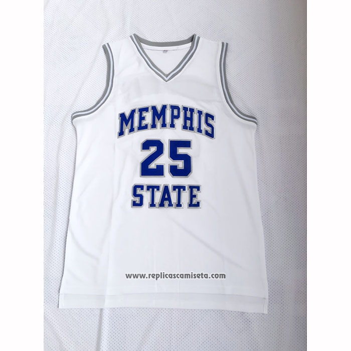 Camiseta NCAA Memphis Tigers Penny Hardaway Blanco
